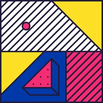 Festive Background in 80s Style Illustrazione stock