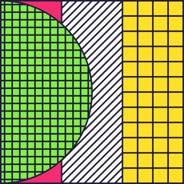 Festive Background in 80s Style Stock Illustration