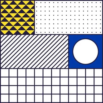 Festive Background in 80s Style Stock Illustration