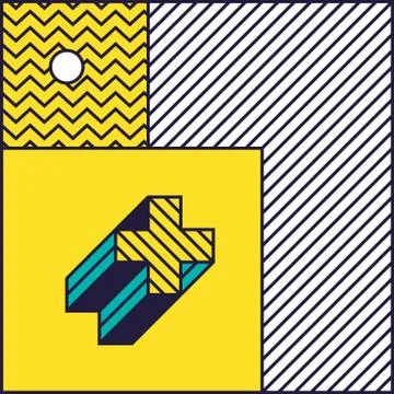 Festive Background in 80s Style Stock Illustration