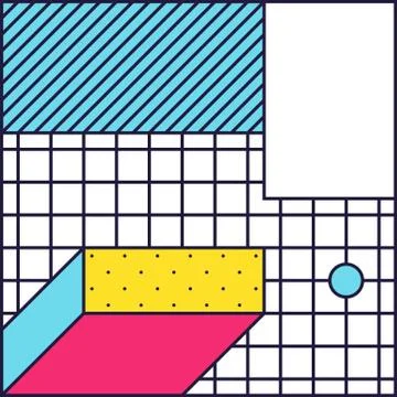 Festive Background in 80s Style Stock-Illustration