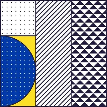 Festive Background in 80s Style Stock Illustration