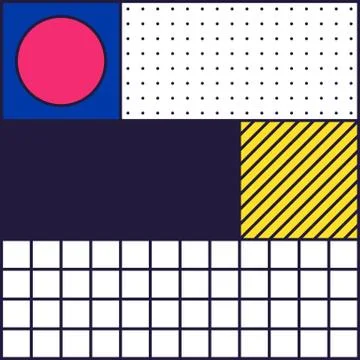Festive Background in 80s Style Stock Illustration