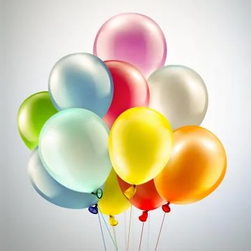 Festive background with balloons Stock Illustration