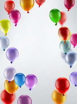 Festive background with balloons Stock Illustration
