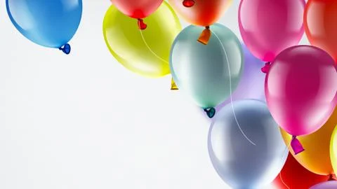 Festive background with balloons Stock Illustration