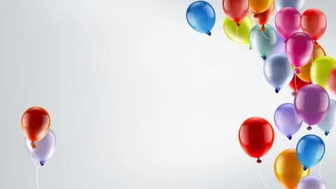 Festive background with balloons Stock Illustration