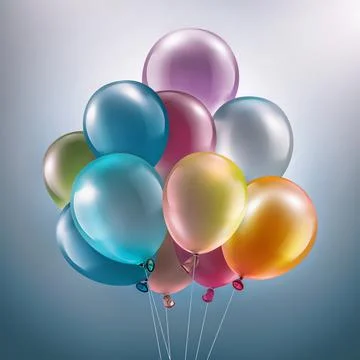 Festive Background with Balloons Stock Illustration