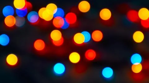 Festive background bokeh defocus light blurred colored lights Foto stock