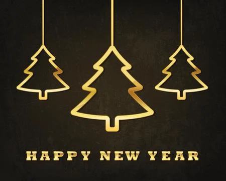 Festive background with Christmas tree.Vector illustration Stock Illustration