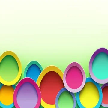 Festive background with colorful Easter egg イラスト素材