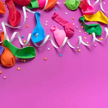 Festive background decorative composition materials for celebration and decor Stock Photos