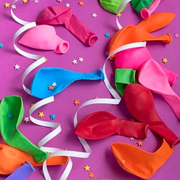 Festive background decorative composition materials for celebration and Stock Photos