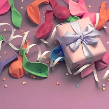 Festive background decorative composition materials for celebration and decor Stock Photos