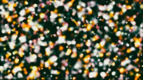 Festive background - defocused lights, colored round bokeh on black background Stock Illustration