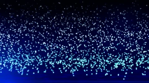 Festive background with falling luminous particles. Video stock 116100482