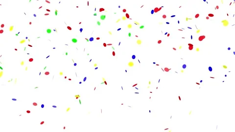 Festive background with falling multicolored confetti. Stock Footage 142153805