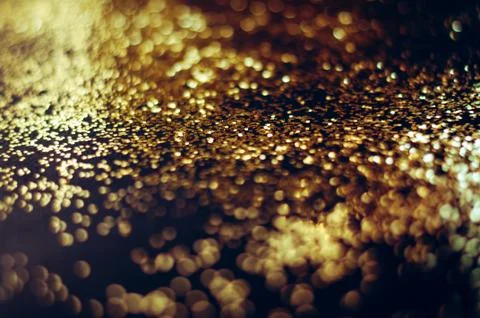 Festive background with golden effect. Stock Photos