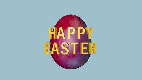 Festive  background for Happy Easter, with a colored egg. 스톡 일러스트