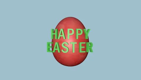 Festive  background for Happy Easter, with a colored egg. Stock Illustration