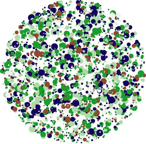 Festive background with multicolor confetti. 3D Stock Illustration