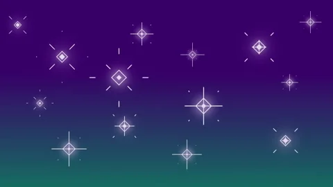 Festive background or transition with sparkling stars. 4k magic animation. Stock Footage 183570312