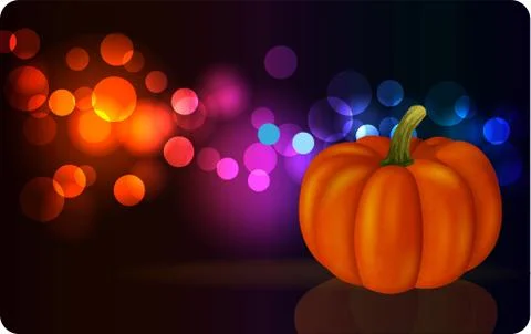 Festive background with pumpkin Stock Illustration