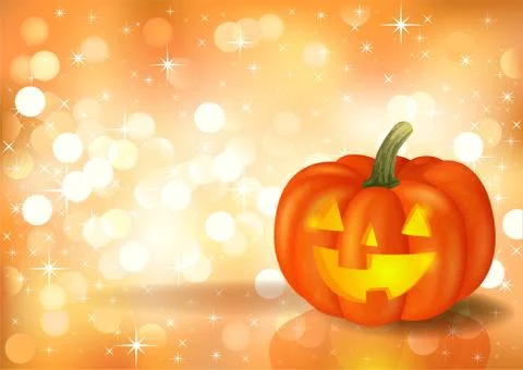 Festive background with pumpkin Stock Illustration