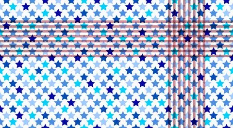 Festive background of stars. Pattern. Veterans Day, Independence Day, Patriot Stock Illustration