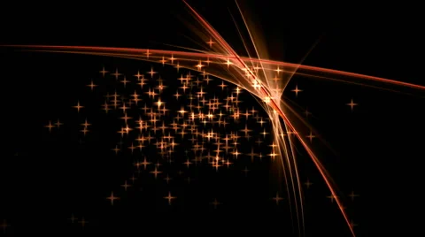 Festive Background with Stars, Red Stream, Circular Motion Stock-Footage 50529190