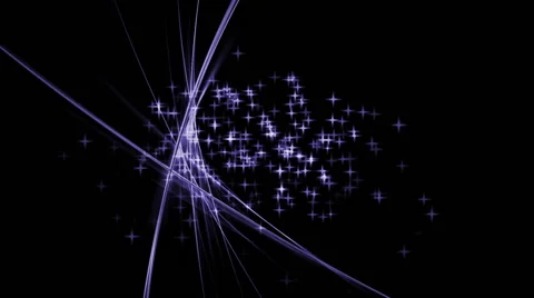 Festive Background with Stars, Violet Stream, Circular Motion Stock Footage 58197992