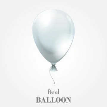 Festive Balloon isolated on white background. Stock Illustration