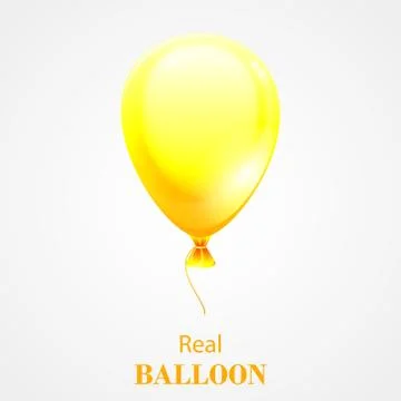 Festive Balloon isolated on white background. Stock Illustration
