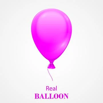Festive Balloon isolated on white background. Stock Illustration