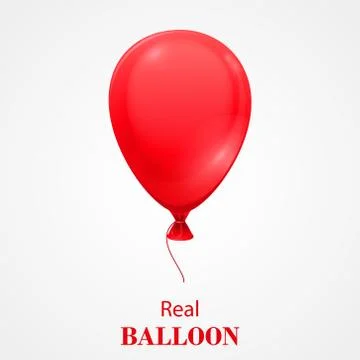 Festive Balloon isolated on white background. Stock Illustration