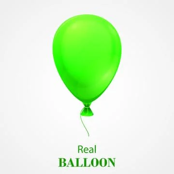 Festive Balloon isolated on white background. Stock Illustration