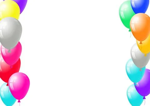 Festive balloons background Stock Illustration
