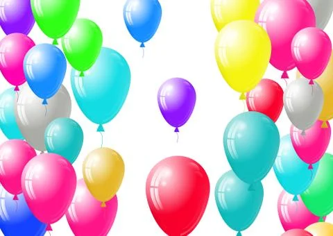 Festive balloons background Stock Illustration