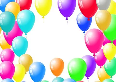 Festive balloons background Stock Illustration