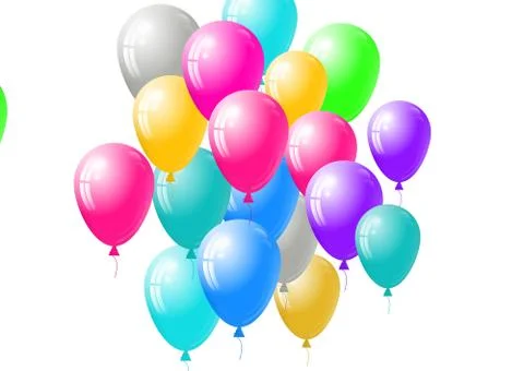 Festive balloons background Stock Illustration