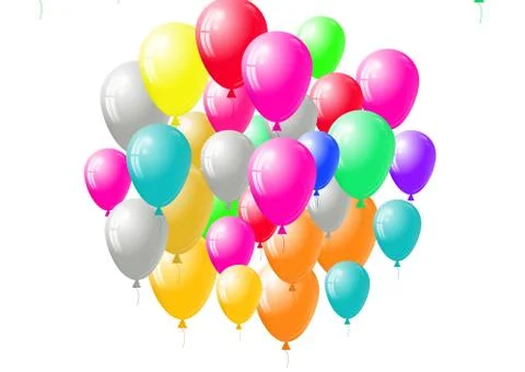 Festive balloons background Stock Illustration