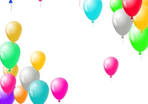 Festive balloons background Stock Illustration