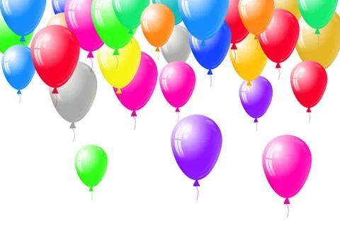 Festive balloons background Stock Illustration