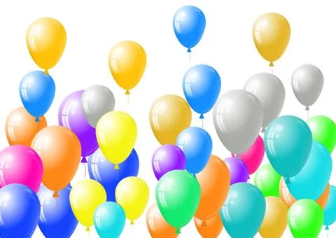 Festive balloons background Stock Illustration