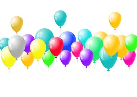 Festive balloons background Stock Illustration