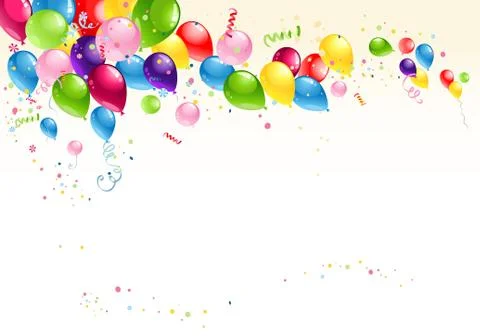 Festive balloons background Stock Illustration
