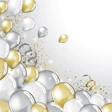 Festive Balloons background Stock Illustration