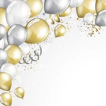 Festive Balloons background Stock Illustration