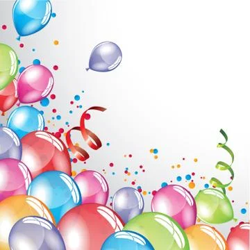 Festive Balloons background Stock Illustration