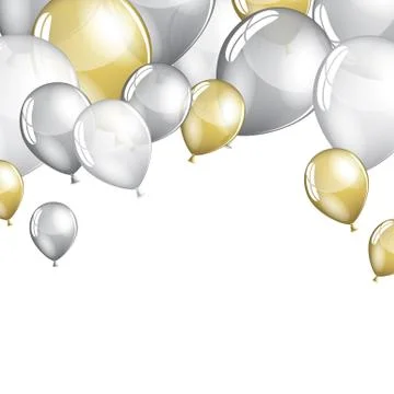Festive Balloons background Stock Illustration